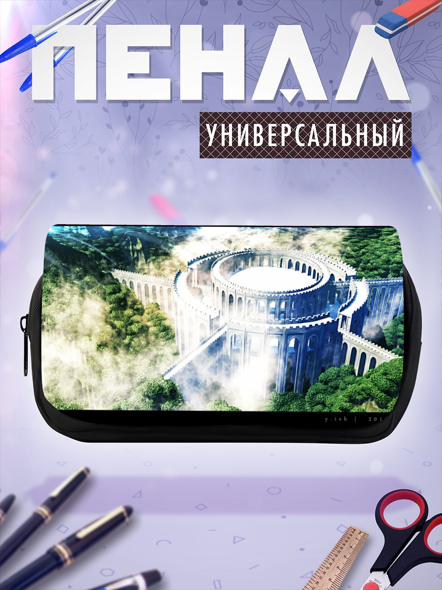 Пенал-косметичка Забытый храм в лесу