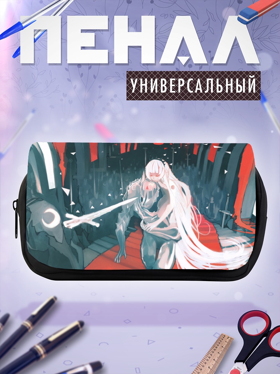 Пенал-косметичка Беловолосый воин с мечом