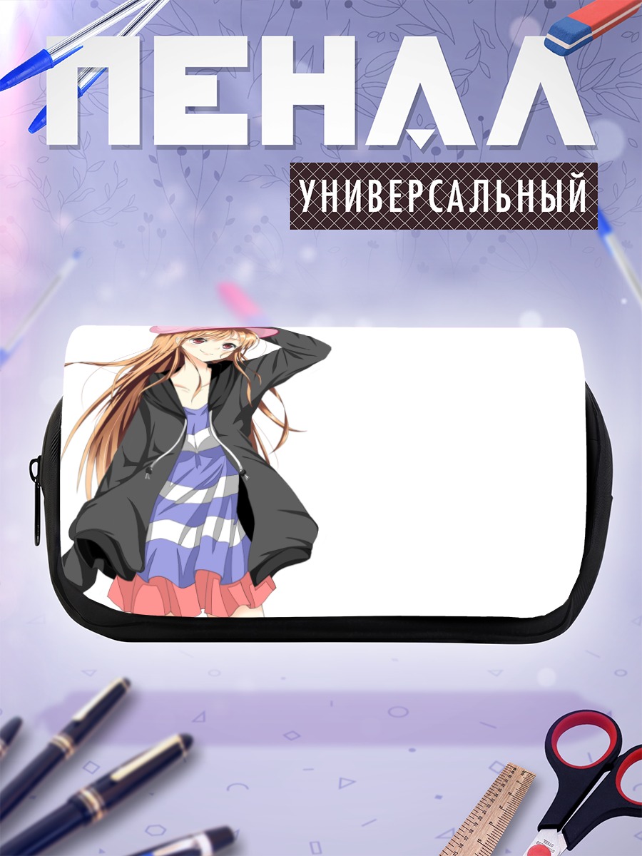 Пенал-косметичка Девушка в шляпе