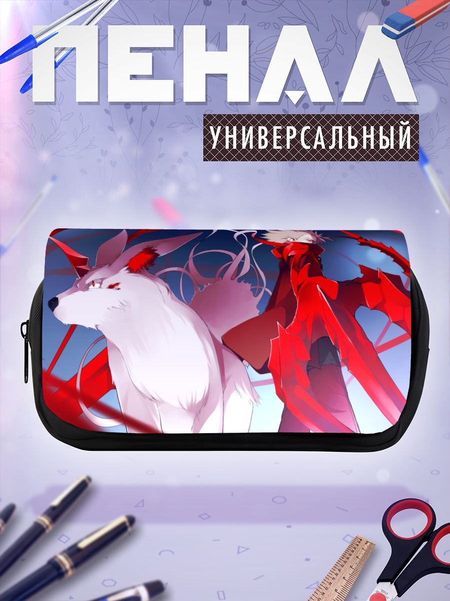 Пенал-косметичка Белый лис и воин
