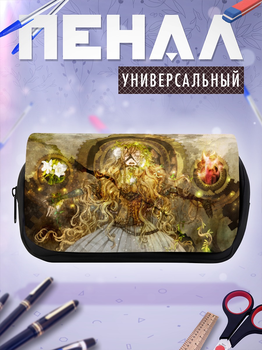 Пенал-косметичка Блондинка в цветах