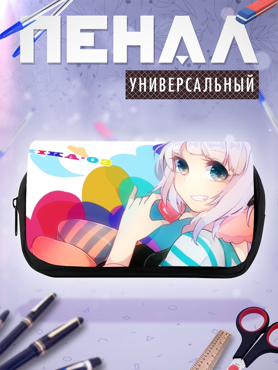 Пенал-косметичка Мика в цветах