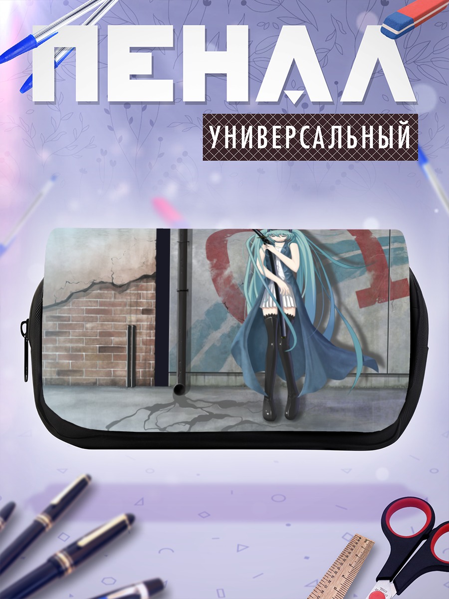 Пенал-косметичка Мику Хацунэ с катаной