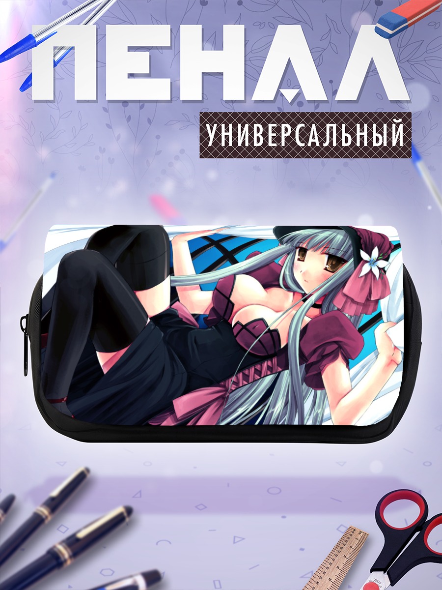 Пенал-косметичка Девушка в шляпе