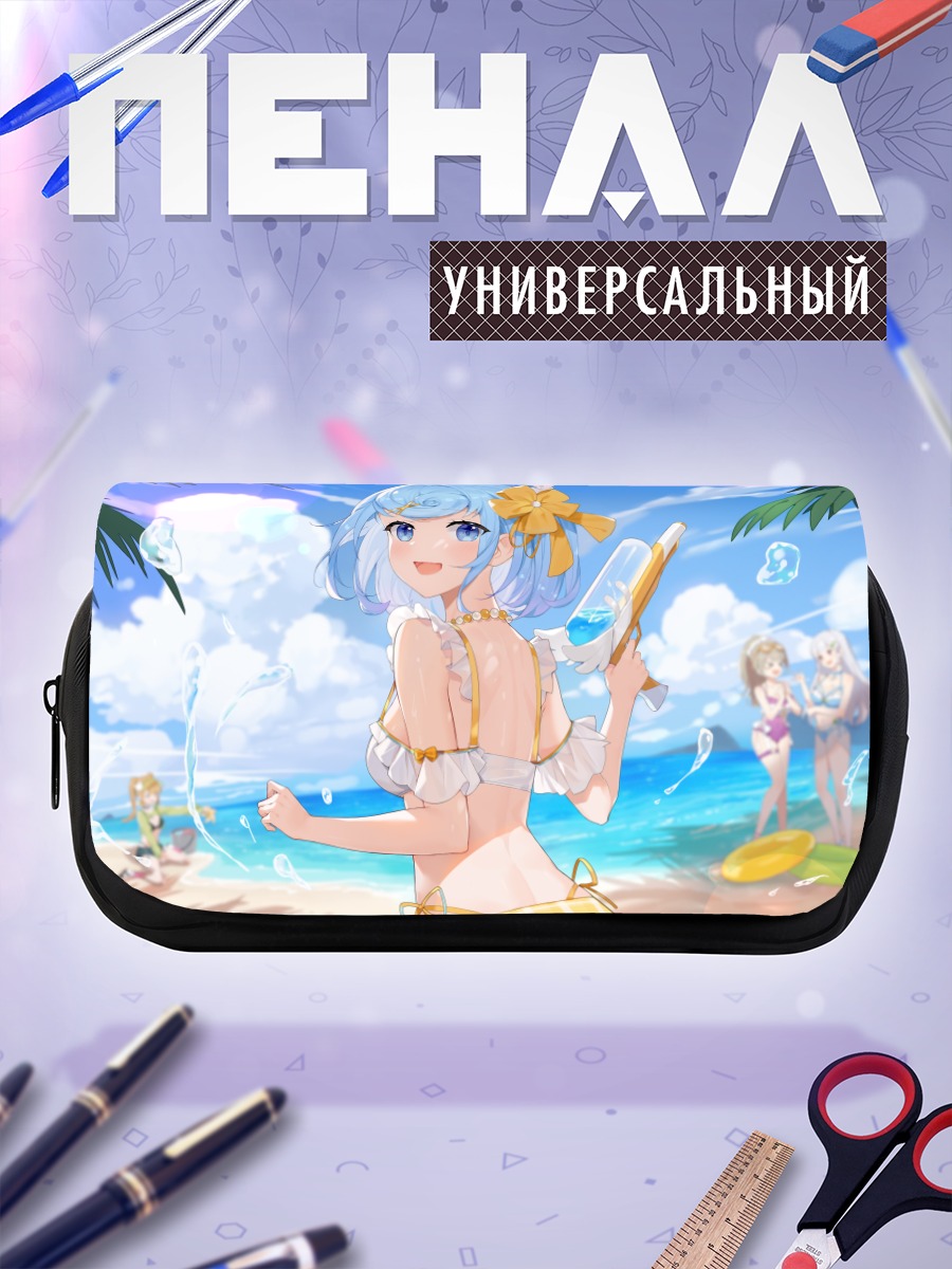 Пенал-косметичка Мику Хацунэ на пляже