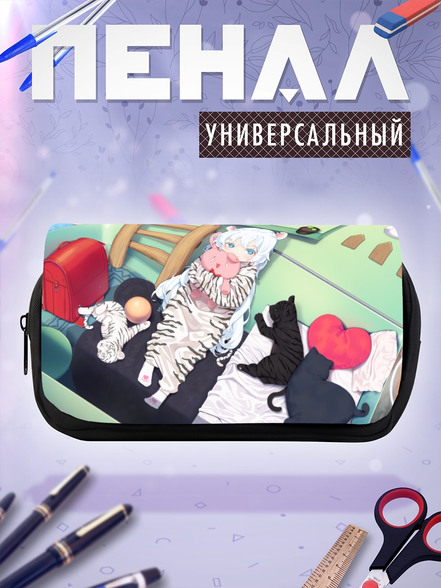 Пенал-косметичка Девочка-зайка в пижаме