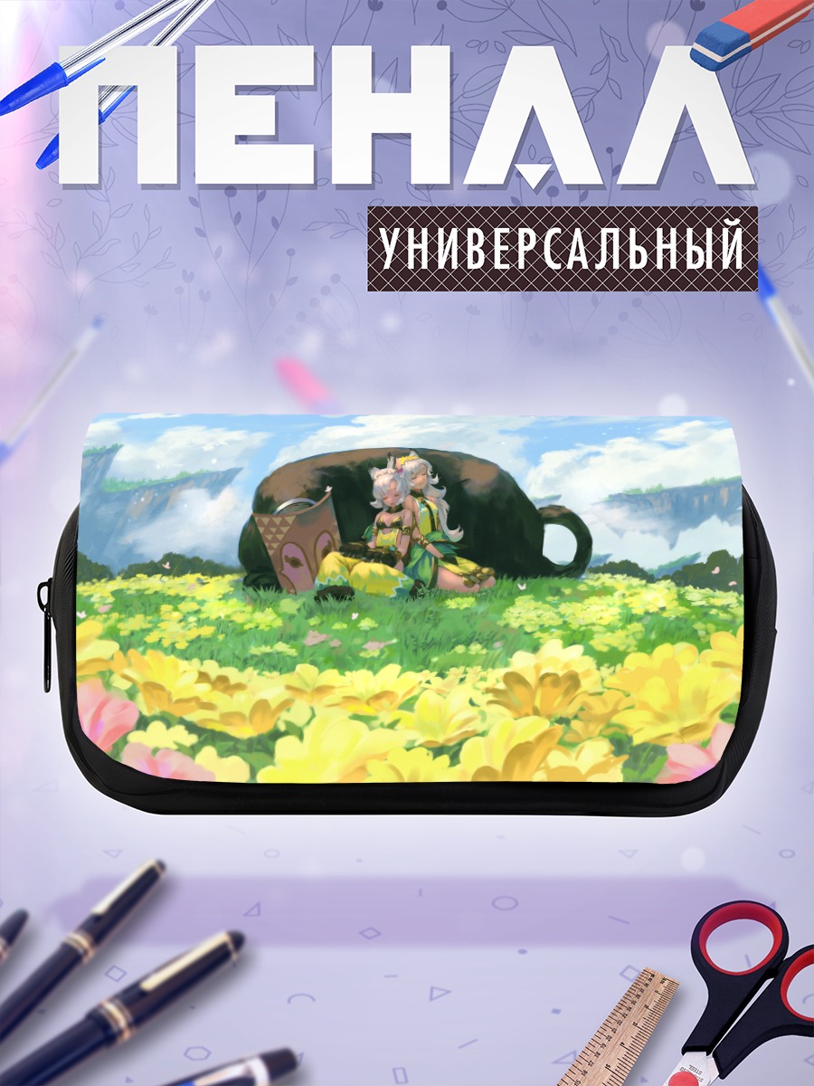 Пенал-косметичка Немон в цветах