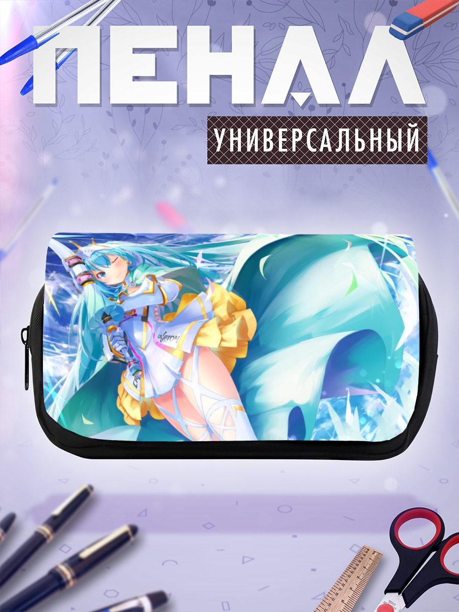Пенал-косметичка Мику Хацунэ с мечом