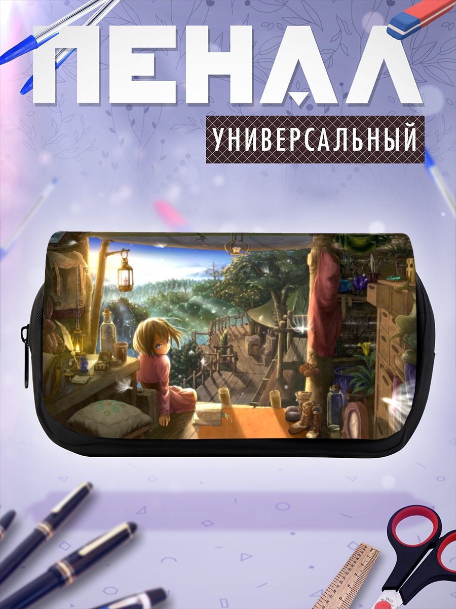 Пенал-косметичка Заяц в цветах