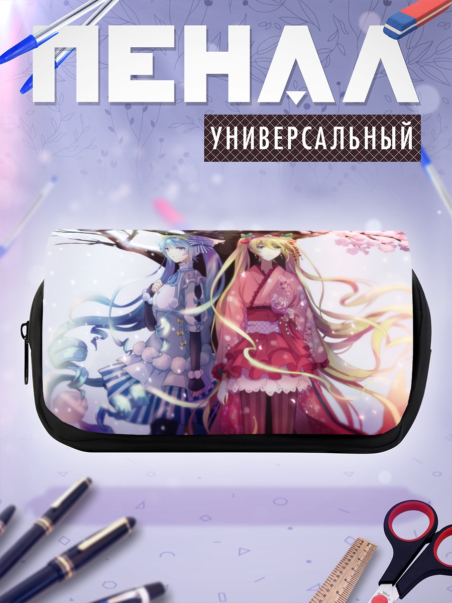 Пенал-косметичка Мику Хацунэ в сакуре