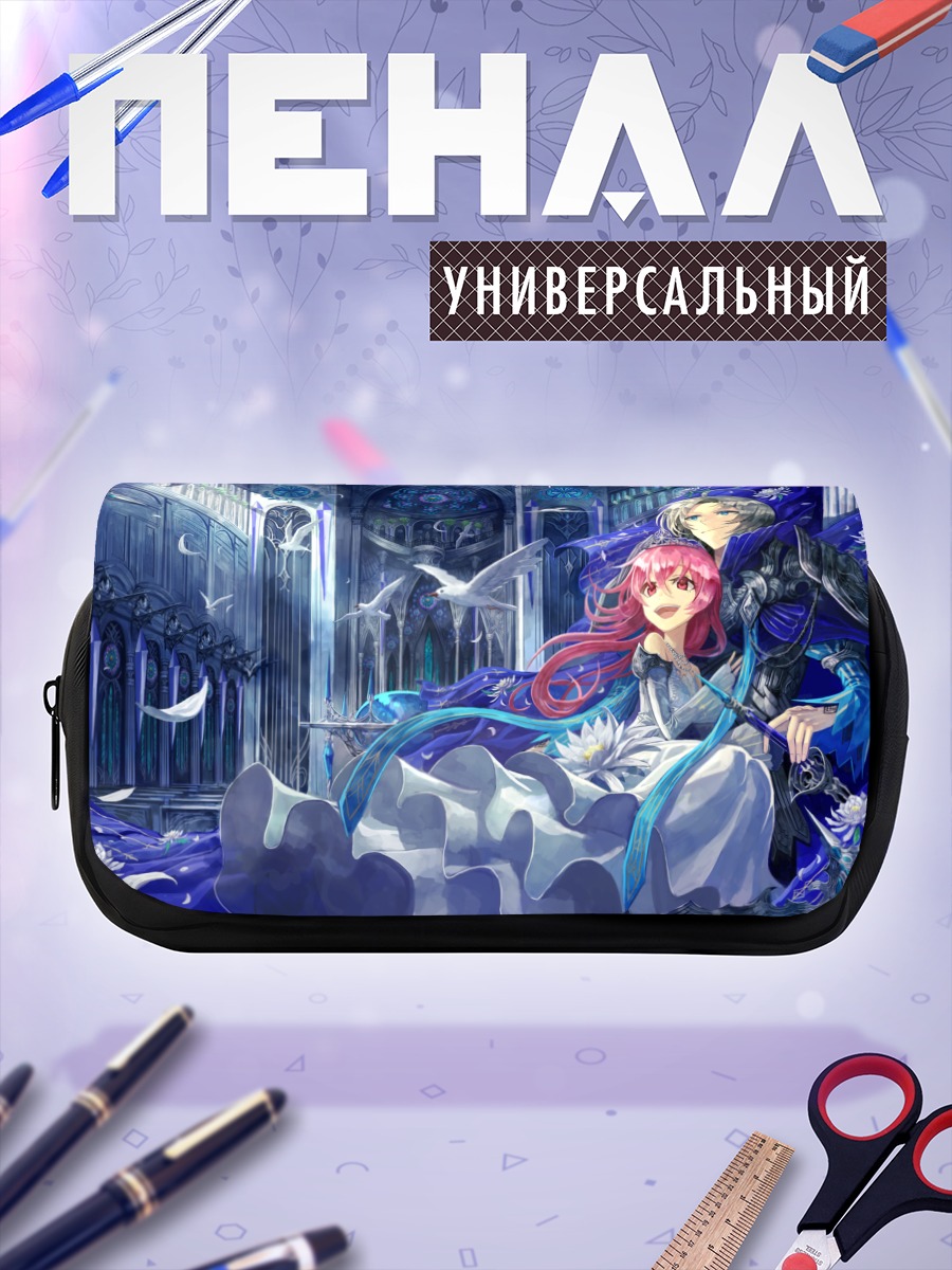 Пенал-косметичка Цветочный замок и птицы