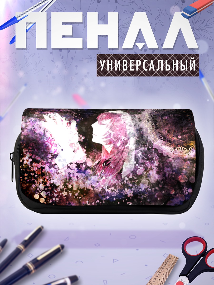 Пенал-косметичка Лука Мегурин в цветах