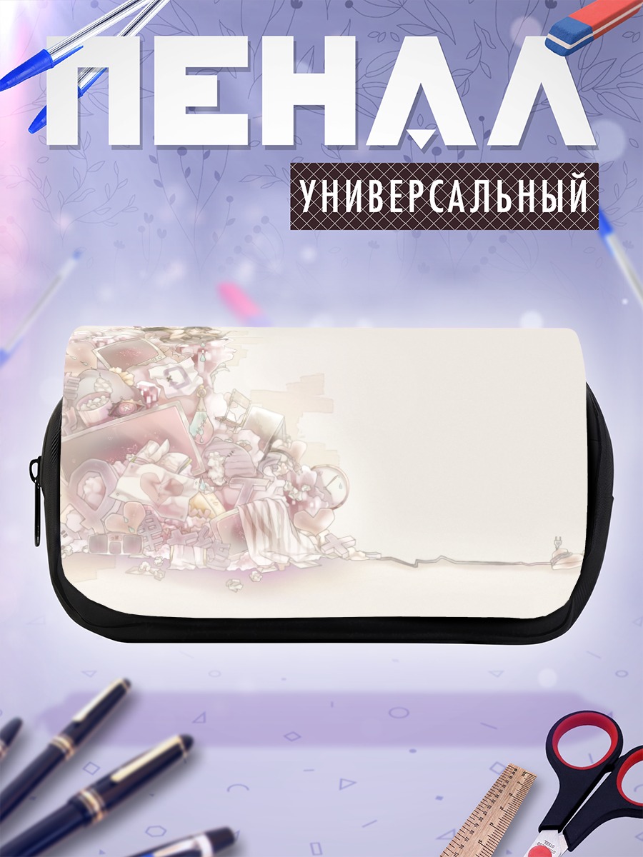 Пенал-косметичка Мику Хацунэ в цветах