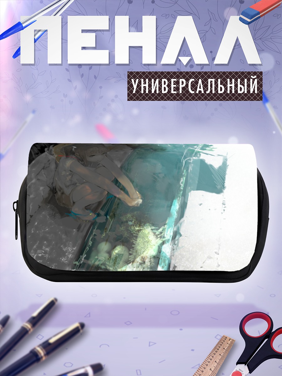 Пенал-косметичка Мику Хацунэ в воде
