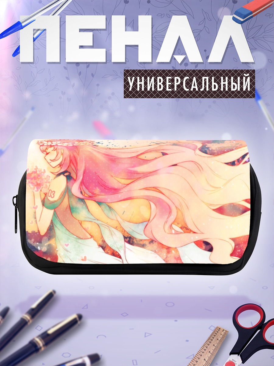 Пенал-косметичка Лука Мегурин в цветах