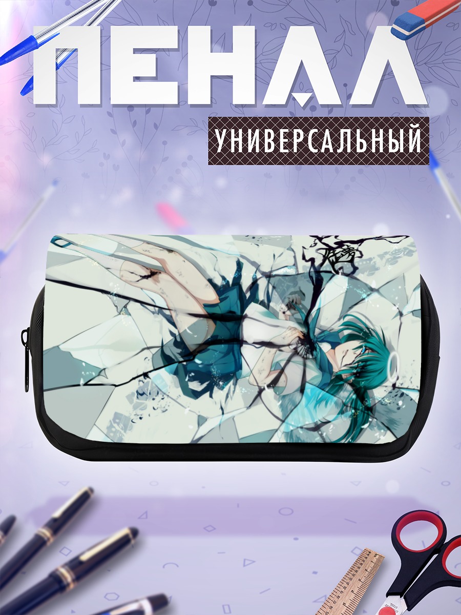 Пенал-косметичка Мику Хацунэ в осколках