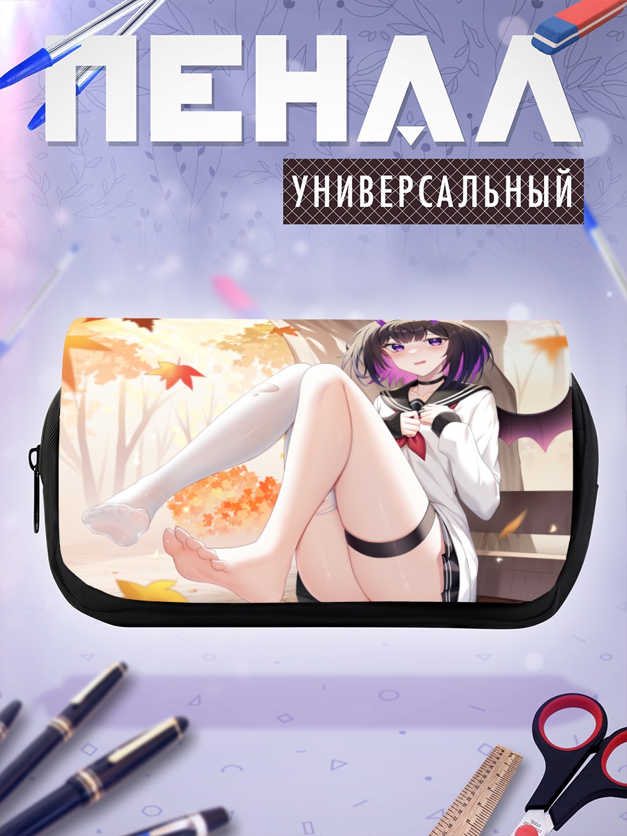 Пенал-косметичка Демоница в осенних листьях