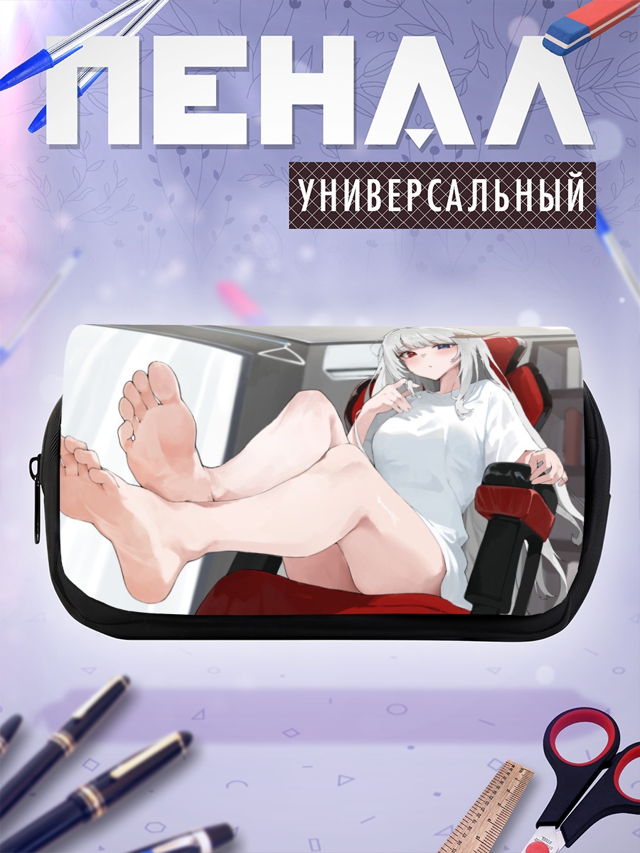 Пенал-косметичка Девушка с рогами