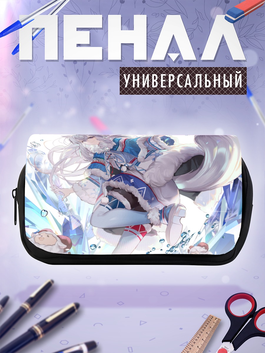 Пенал-косметичка Девушка-овечка в снегах
