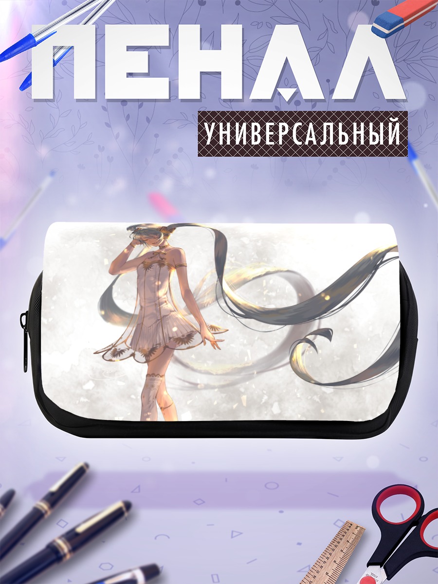 Пенал-косметичка Мику Хацунэ в белом