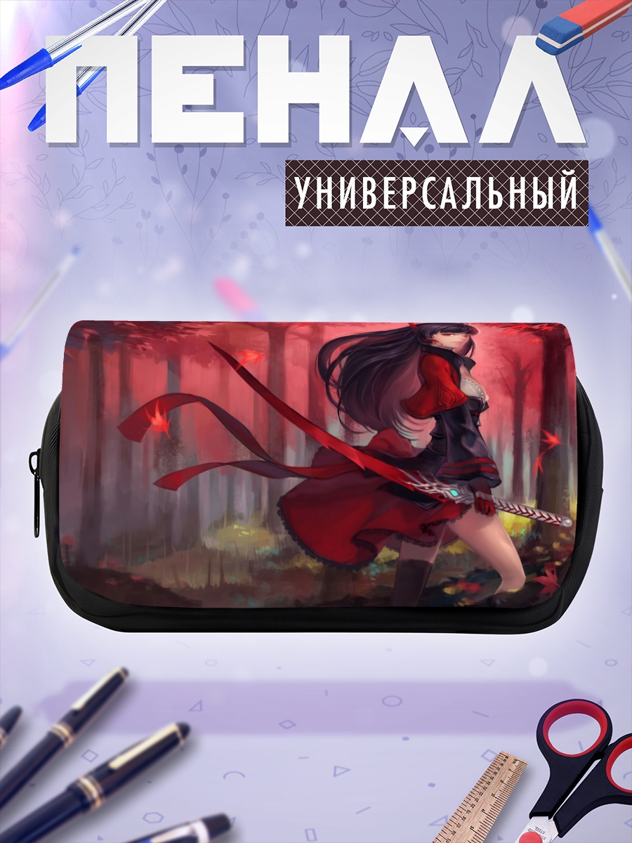 Пенал-косметичка Девушка с катаной