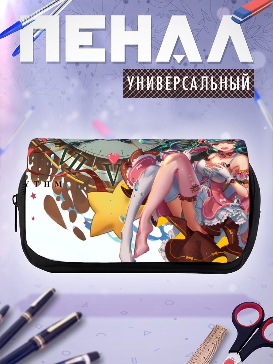 Пенал-косметичка Мику Хацунэ в ритме