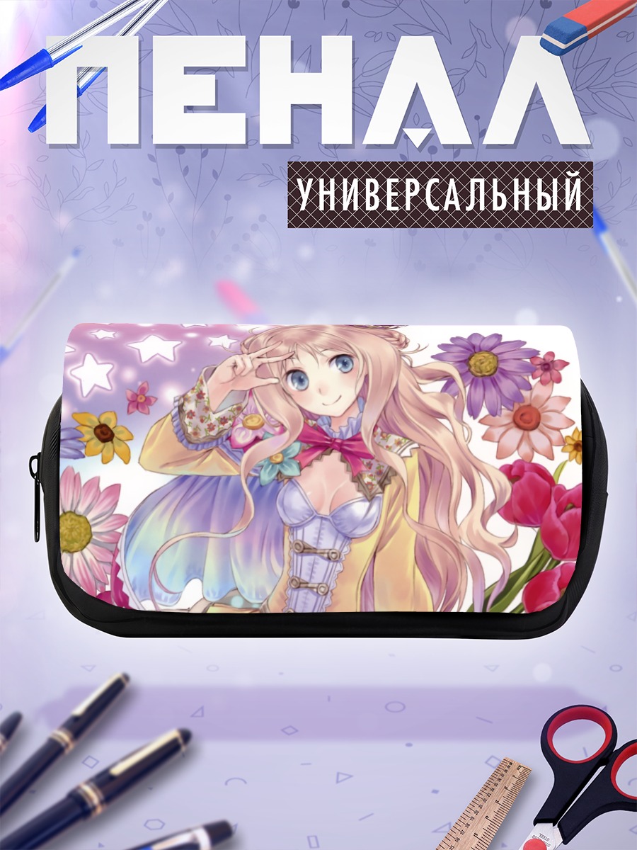 Пенал-косметичка Меруру в цветах
