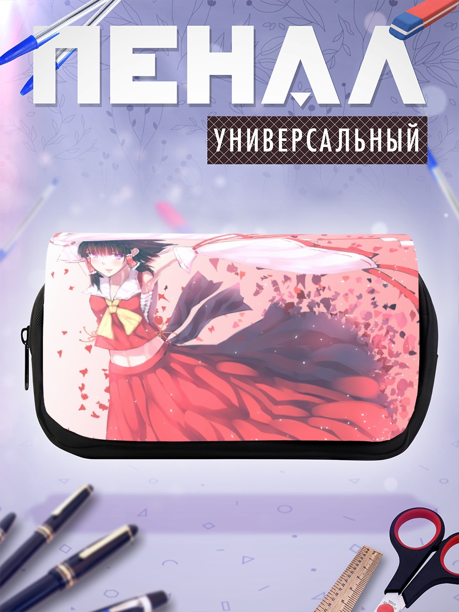 Пенал-косметичка Рейму Хакурей в лепестках