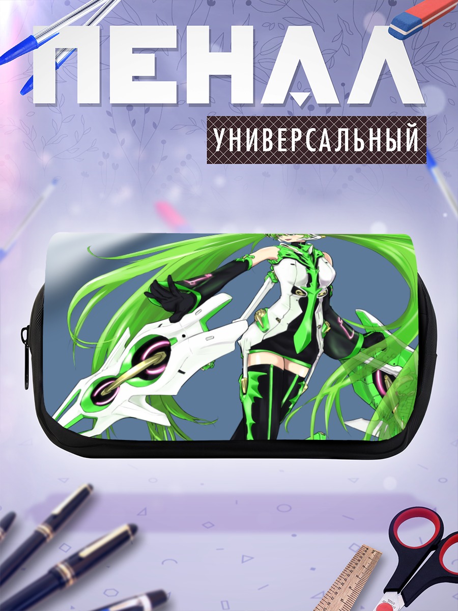 Пенал-косметичка Мику Хацунэ в белом
