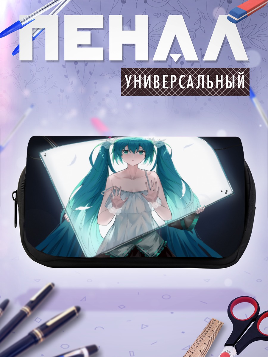 Пенал-косметичка Мику Хацунэ в рамке