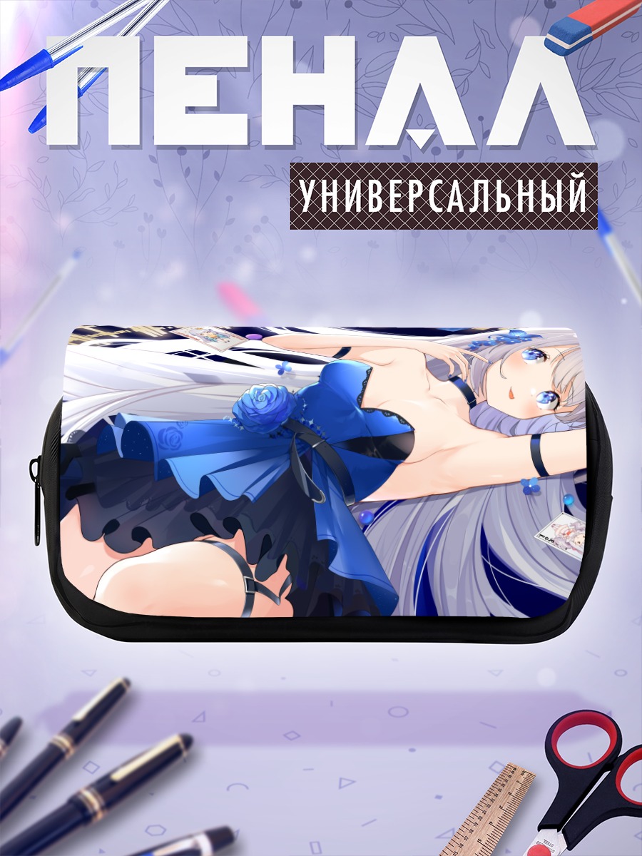 Пенал-косметичка Мику Хацунэ в синем