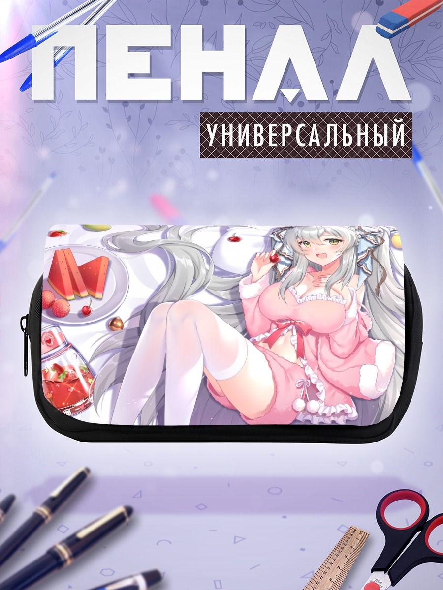 Пенал-косметичка Девушка с вишней