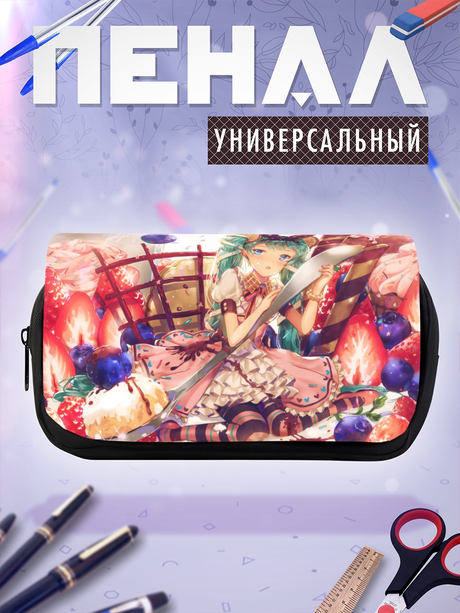 Пенал-косметичка Мику Хацунэ в десертах