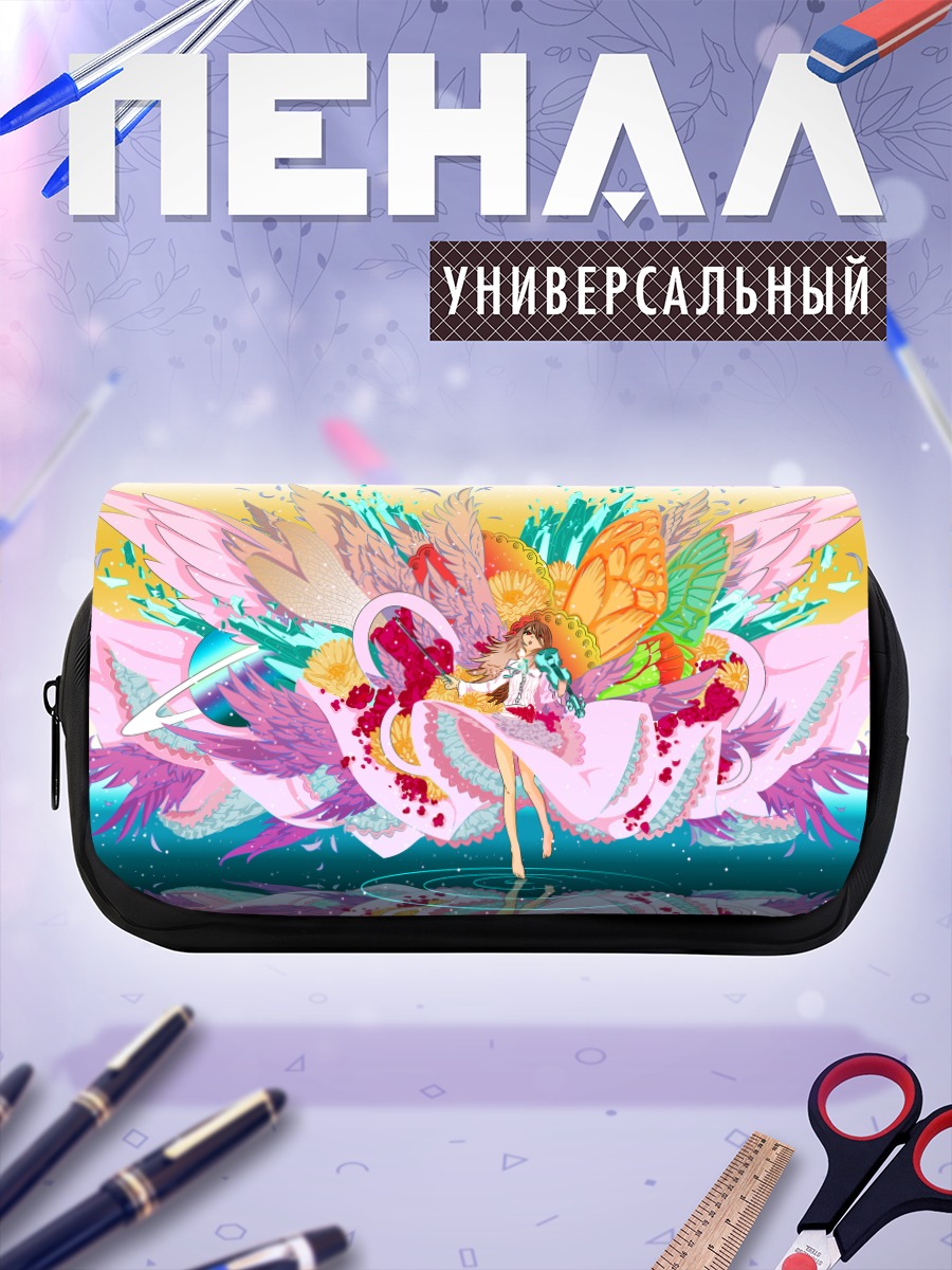 Пенал-косметичка Скрипка в цветах