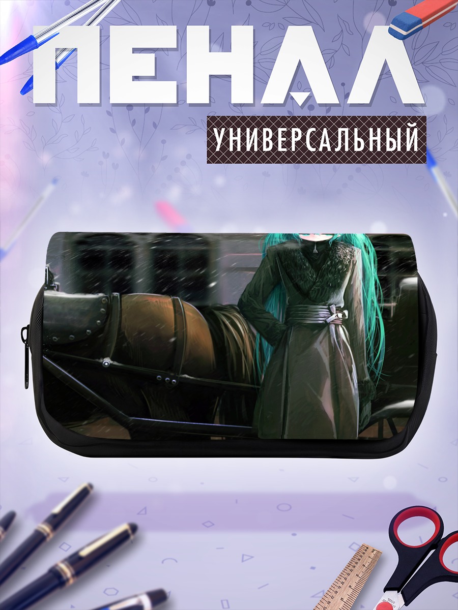 Пенал-косметичка Мику Хацунэ в пальто