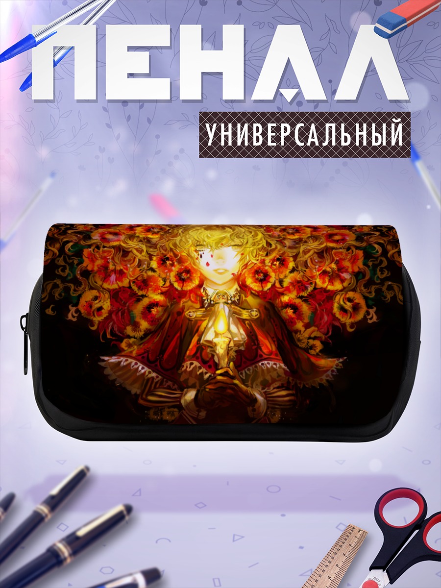 Пенал-косметичка Мику Хацунэ в цветах