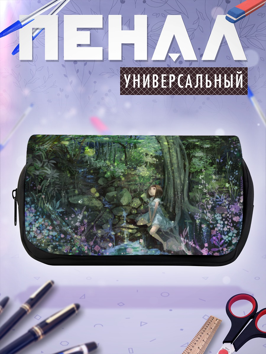 Пенал-косметичка Девушка в лесу
