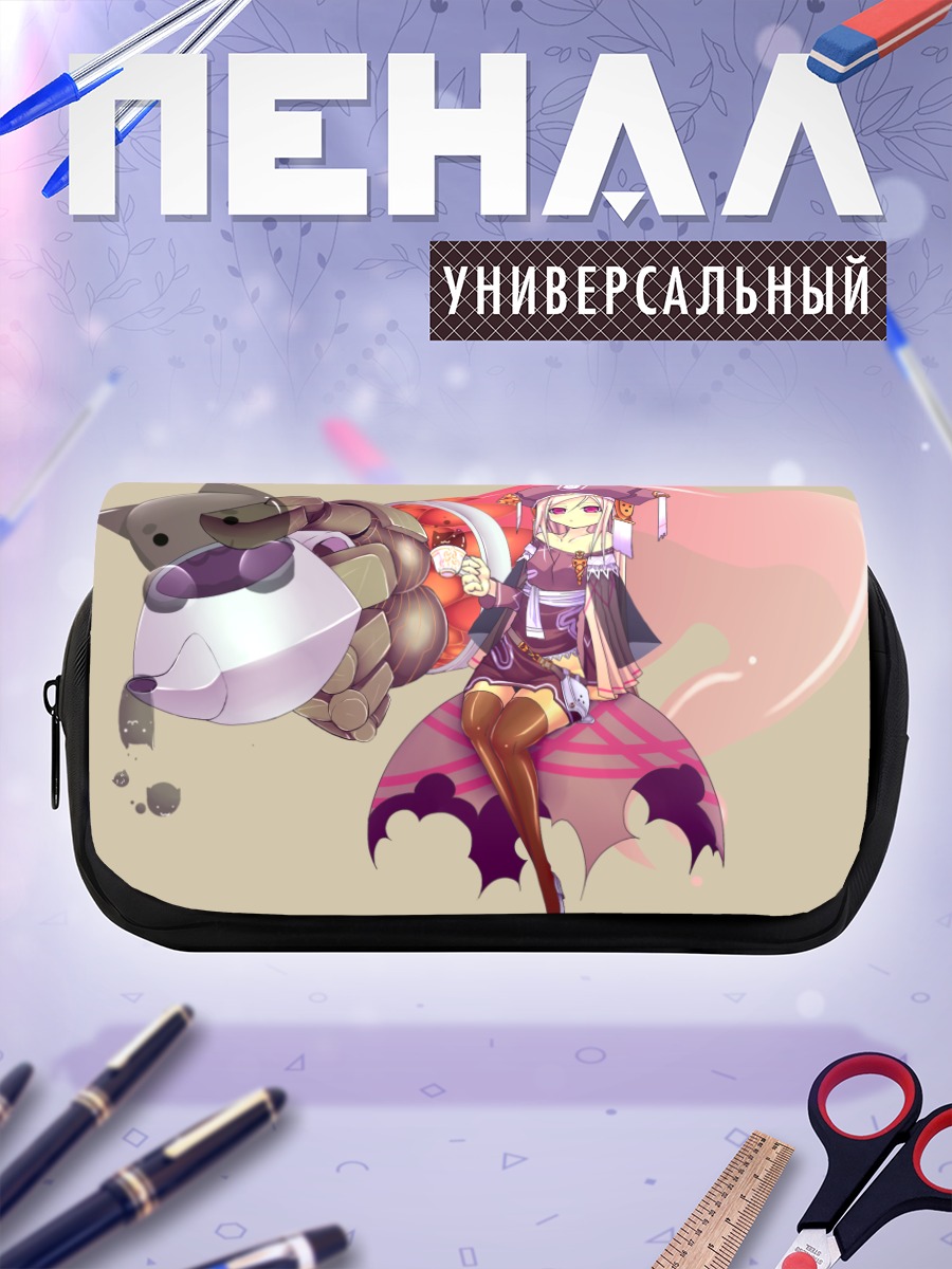 Пенал-косметичка Девушка с котом