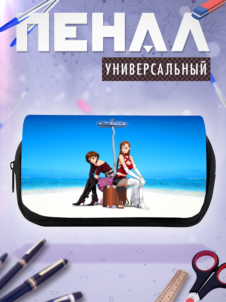 Пенал-косметичка Мику Хацунэ на пляже