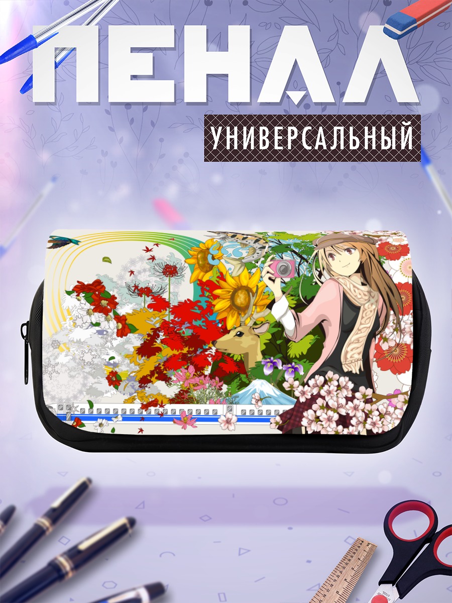 Пенал-косметичка Девушка с камерой