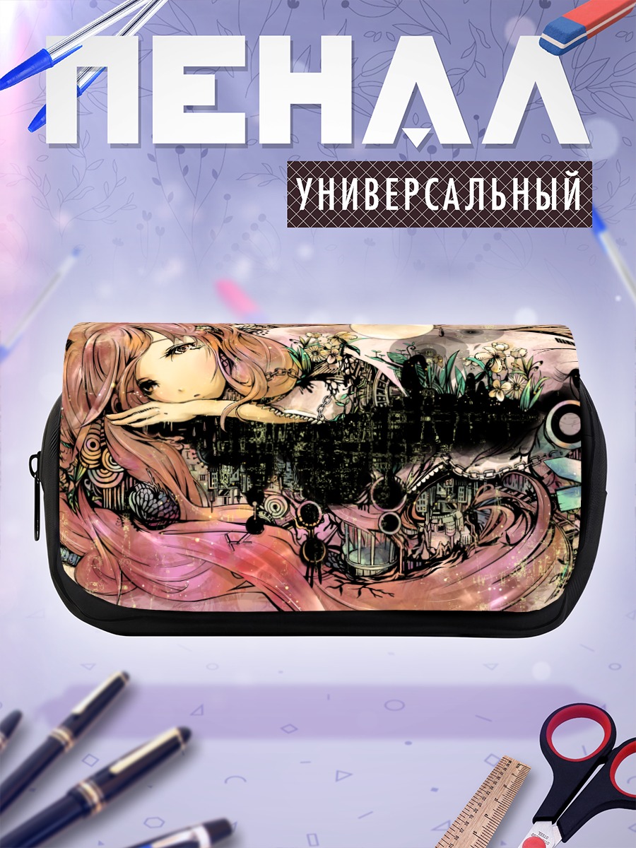 Пенал-косметичка Лука Мегурин в цветах