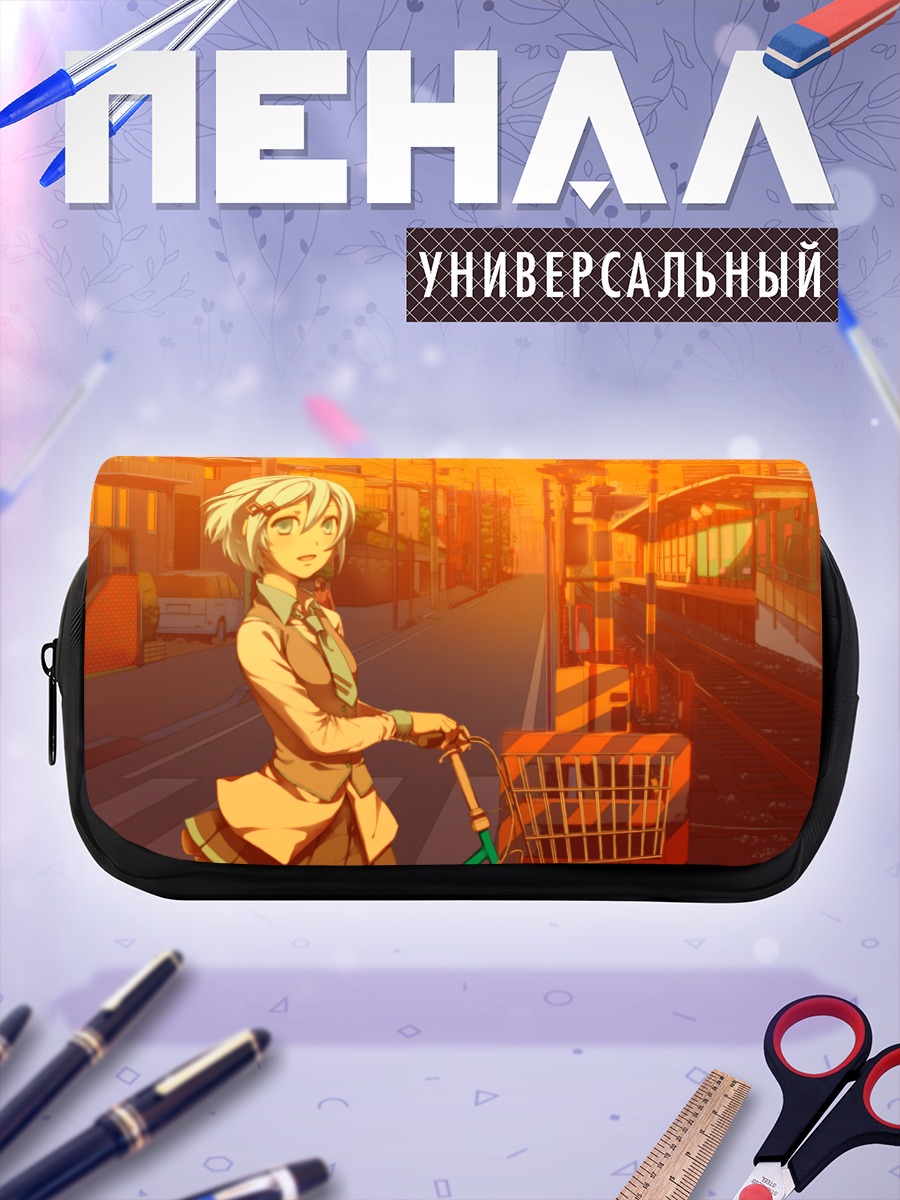 Пенал-косметичка Мику Хацунэ на закате