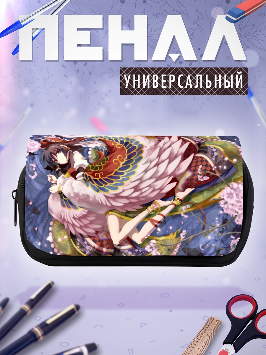 Пенал-косметичка Рейму Хакурей в цветах