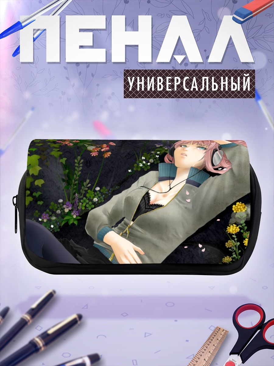 Пенал-косметичка Лука Мегурин в цветах
