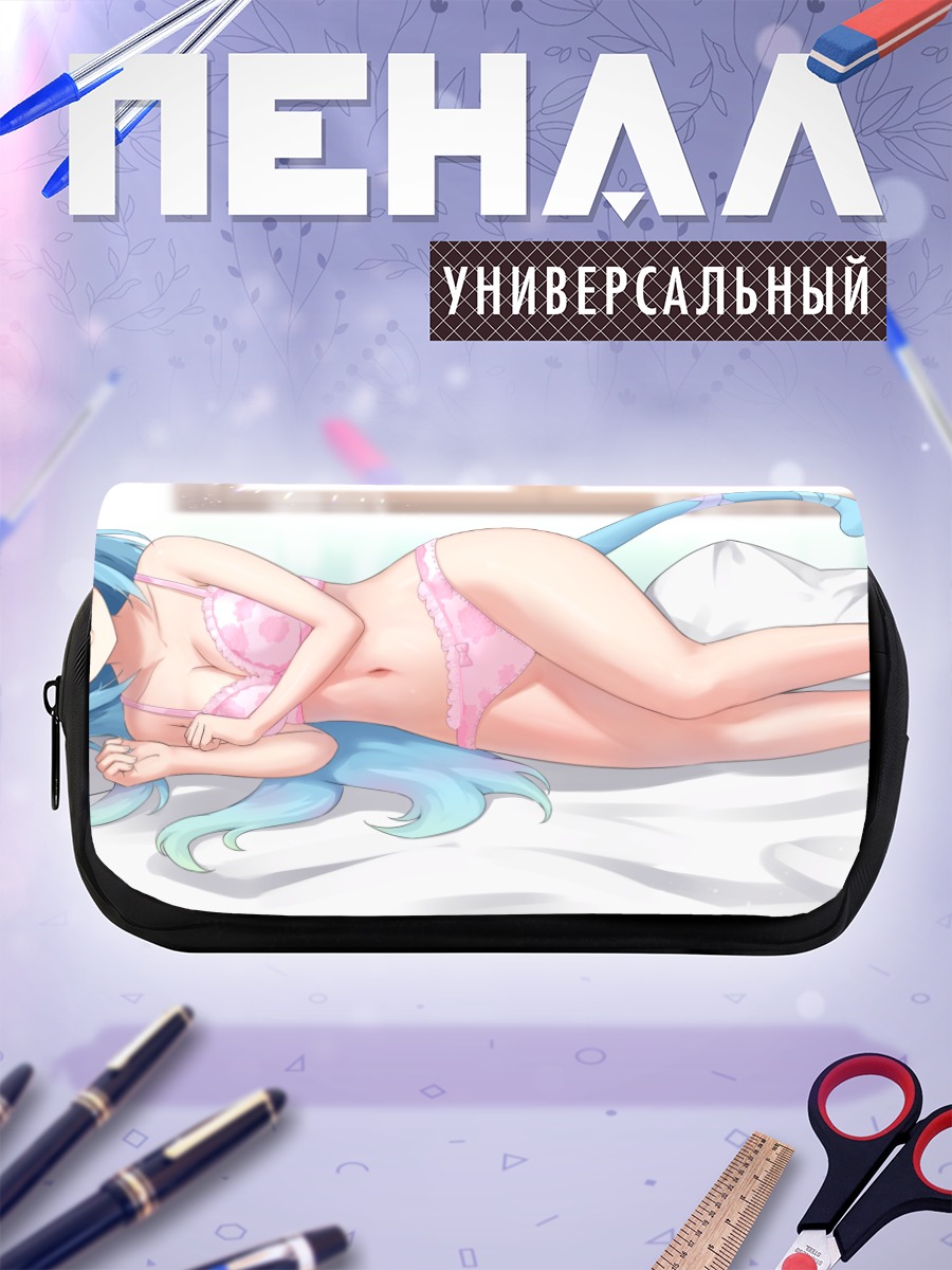 Пенал-косметичка Кошкодевочка на кровати