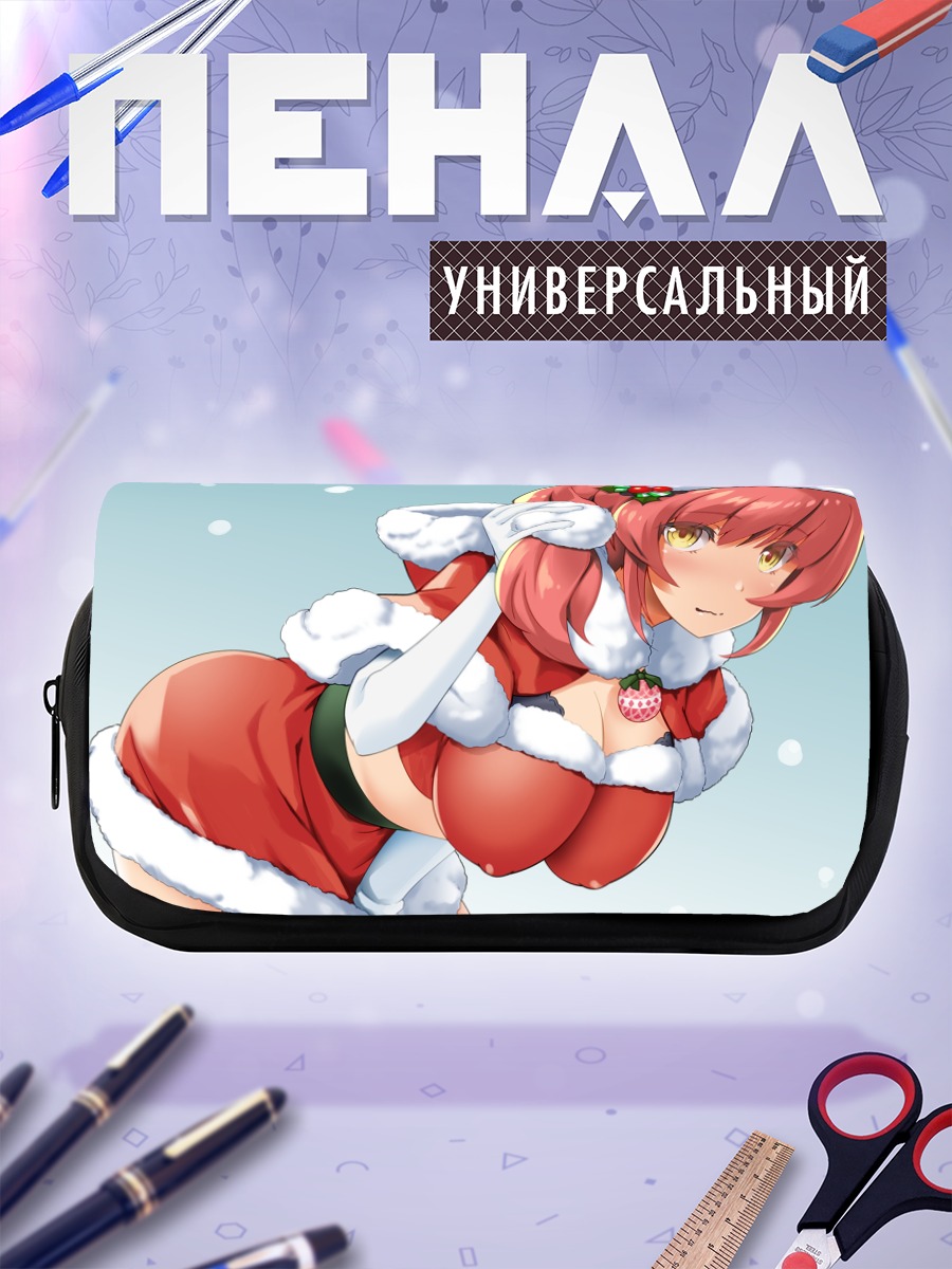 Пенал-косметичка Девушка в Санте