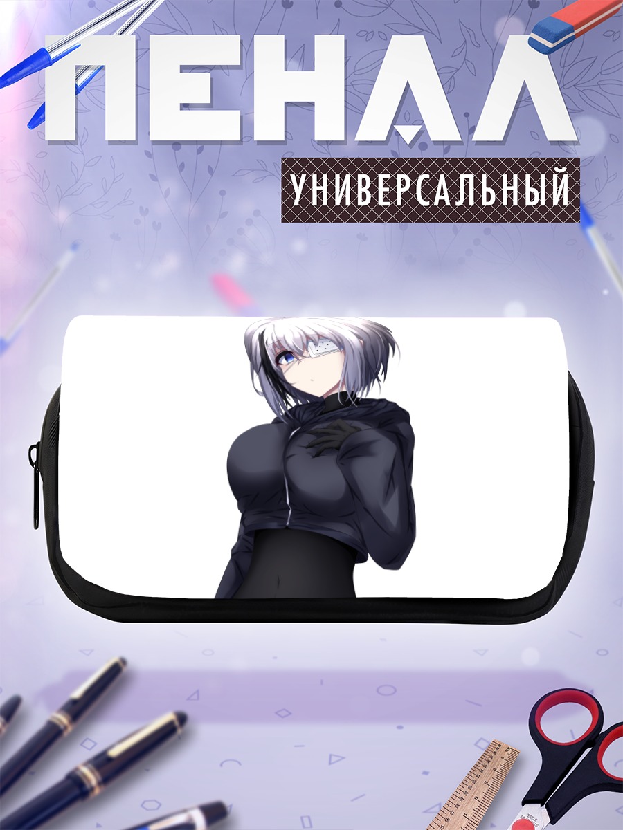 Пенал-косметичка Девушка в капюшоне