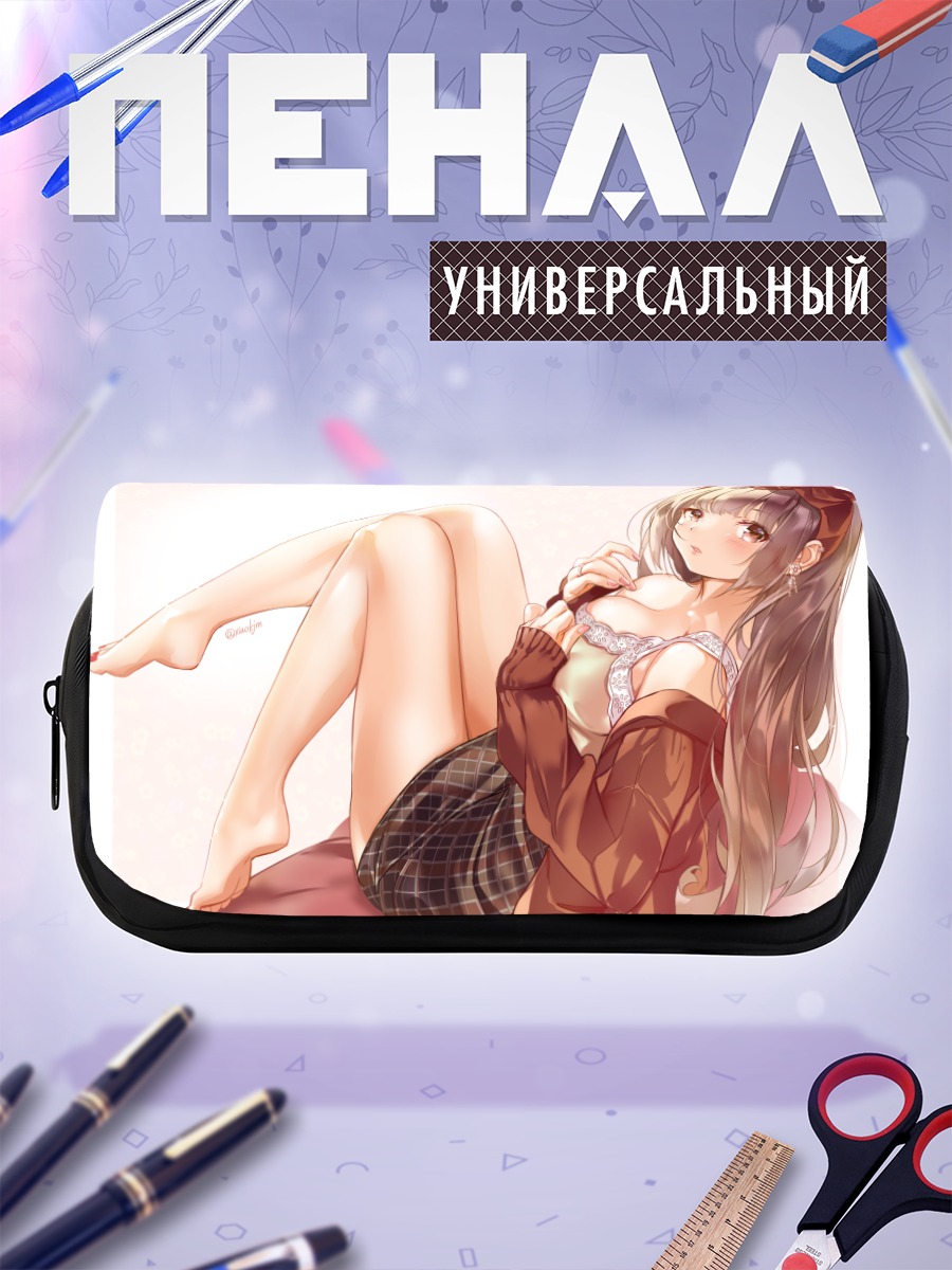 Пенал-косметичка Девушка в капюшоне