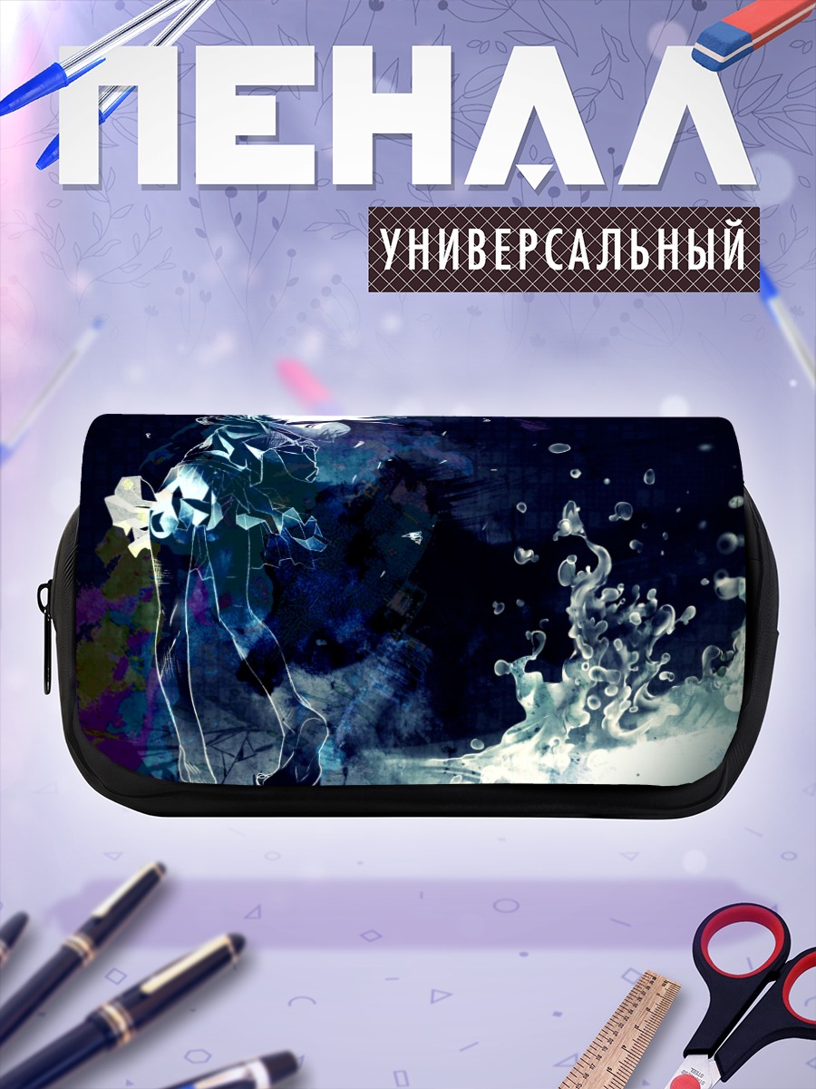 Пенал-косметичка Мику Хацунэ в брызгах