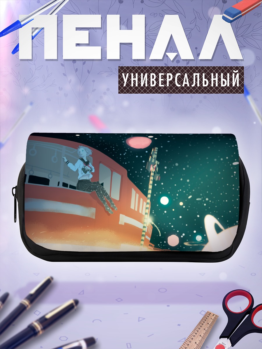 Пенал-косметичка Мику Хацунэ на крыше